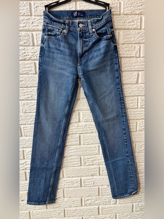 GAP Denim - GAP '90s Slim Straight Leg High Rise Medium Wash 5-Pocket Size 0/25